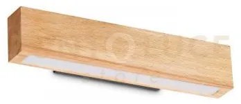 Craft applique a parete in metallo e legno naturale 3000k 12w 950 lm