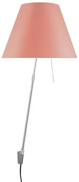 Costanza Applique da Parete con Dimmer Alu/Edgy Pink - Luceplan