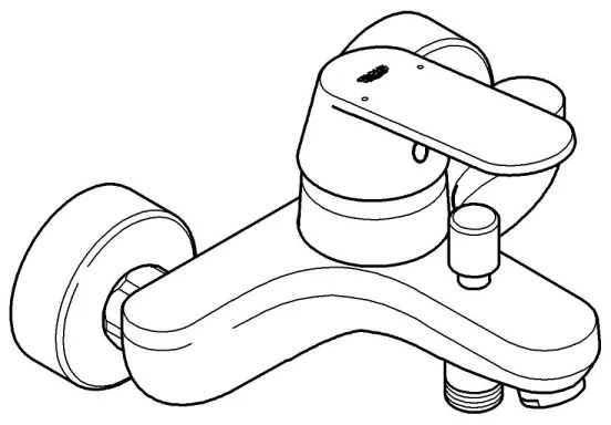 GROHE 32831000 - Miscelatore per vasca EUROSMART COSMOPOLITAN DN 15, cromo lucido