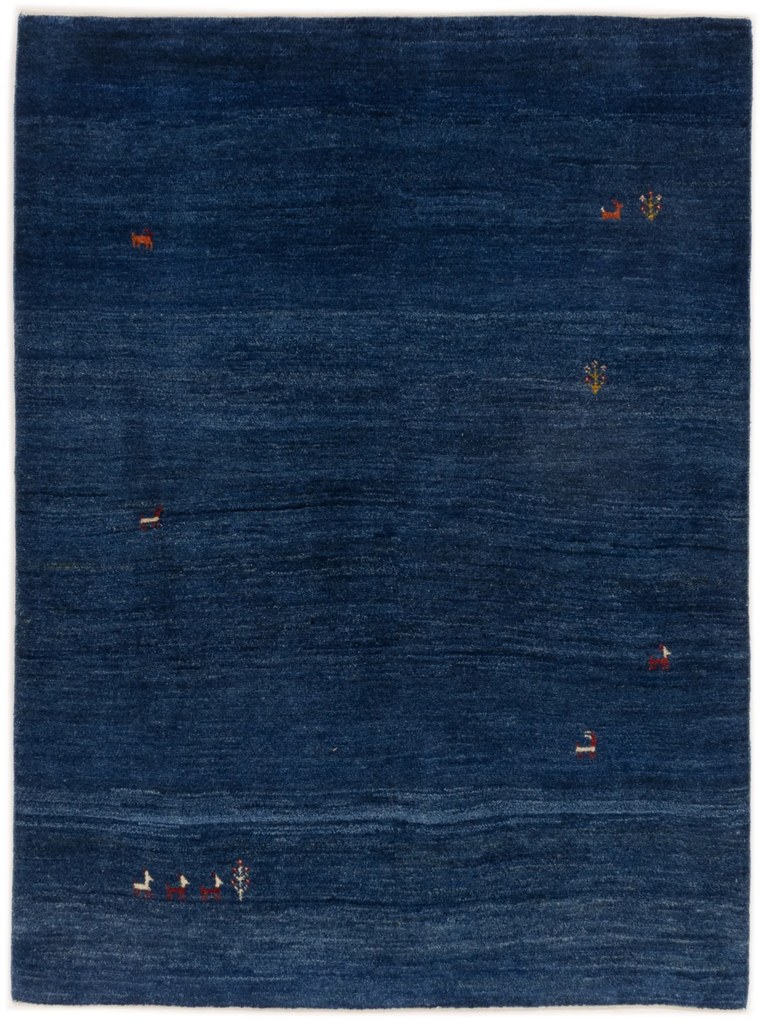 Gabbeh Tappeto 200 x 150 Blu (Iran) Annodato A Mano