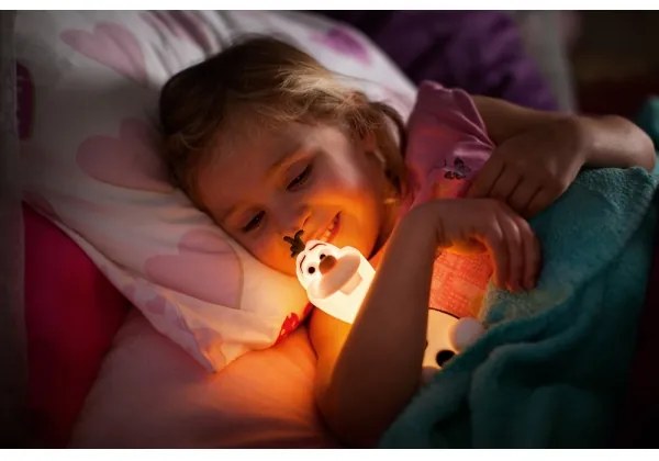 Philips 71768/08/16 - Lampada LED per bambini DISNEY FROZEN OLAF LED/0,3 W/2xAAA Pupazzo di neve