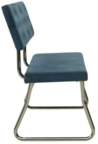 Panca 110 cm in Velluto Blu