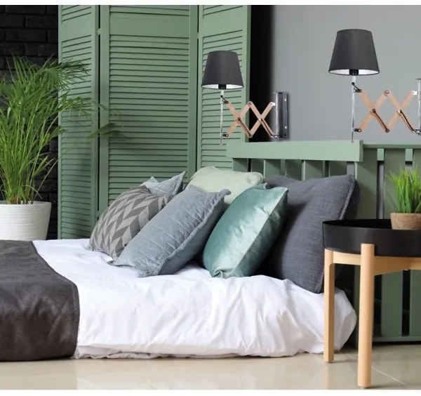 Applique MITO 1xE27/40W/230V nera