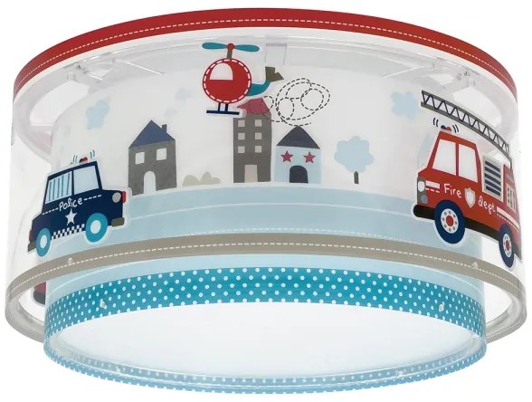 Dalber 60616 - Plafoniera per bambini POLICE 2xE27/60W/230V