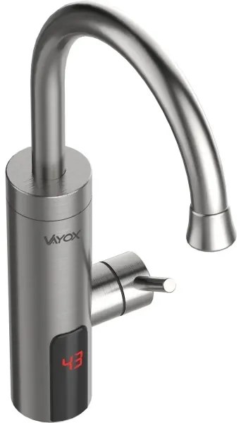 Scaldabagno istantaneo con LED display 3000W/230V IPX4 acciaio inossidabile