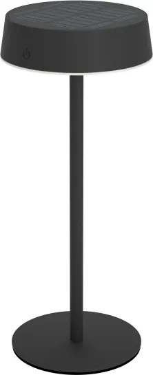 Eglo 75876-LED Lampada da tavolo dimmerabile ricaricabile a energia solare SIMERI LED/3W/5V 1800mAh IP44 nera