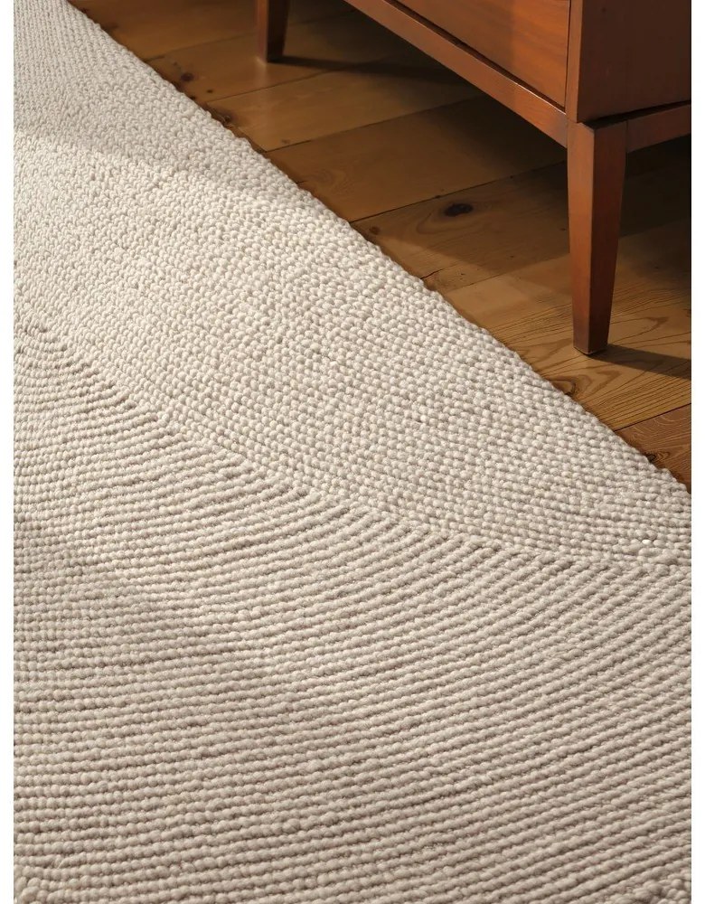 Passatoia colore naturale chiaro in lana tessuta a mano 80x300 cm Eleni Natural White – Hanse Home