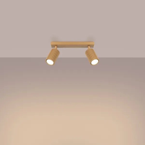 Sollux SL.1561 - Faretto KARBON 2xGU10/10W/230V oro