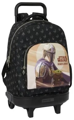Trolley per la Scuola The Mandalorian This is the way Nero 33 X 45 X 22 cm