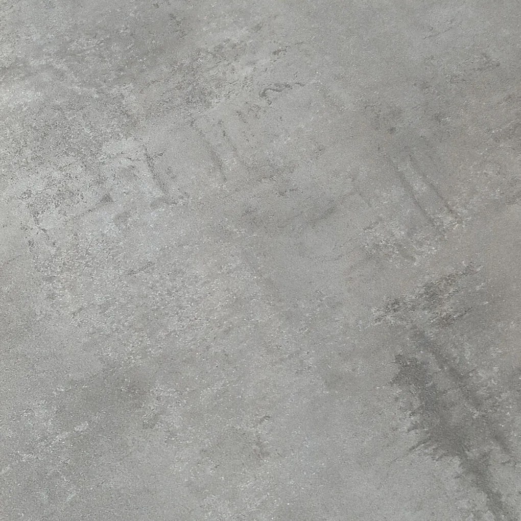 Tavolo VOLPAIA in legno, finitura grigio cemento e base in metallo verniciato antracite, allungabile 160×90 cm – 210×90 cm