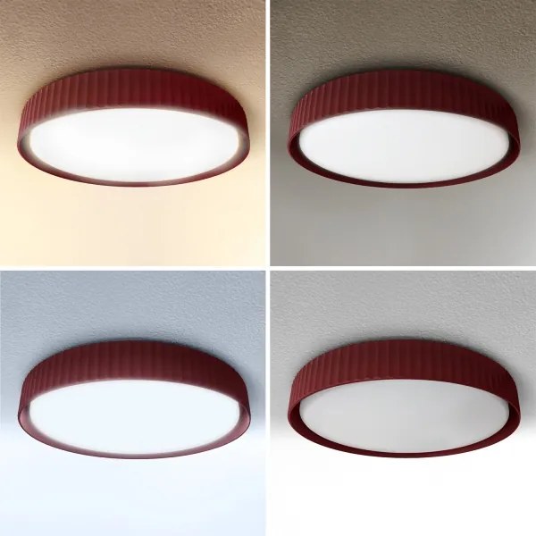 Brilagi-LED Plafoniera dimmerabile LUCIA LED/48W/230V Ø 41 cm rosso + telecomando