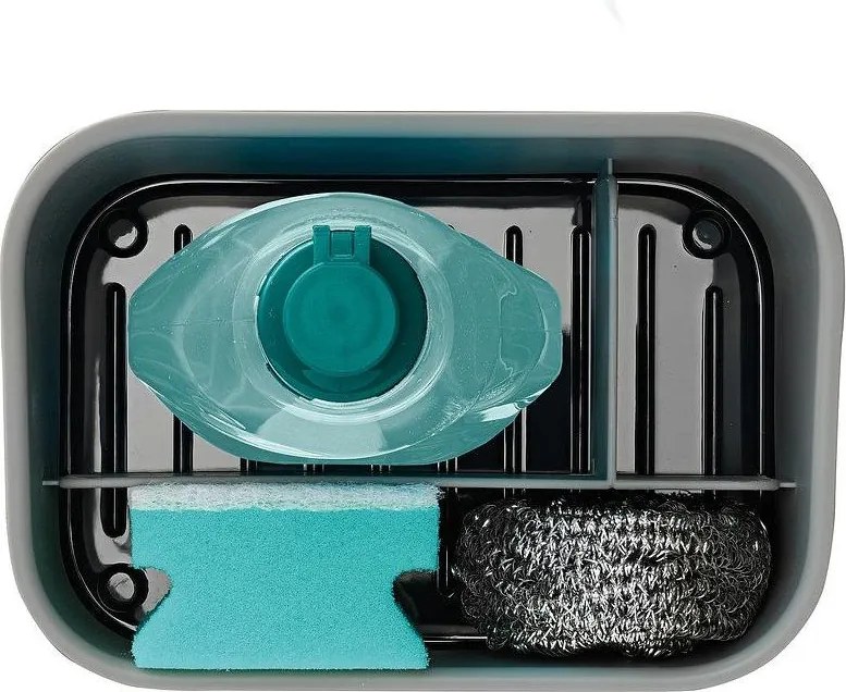 Supporto per detersivo grigio scuro in plastica SinkStore – Joseph Joseph