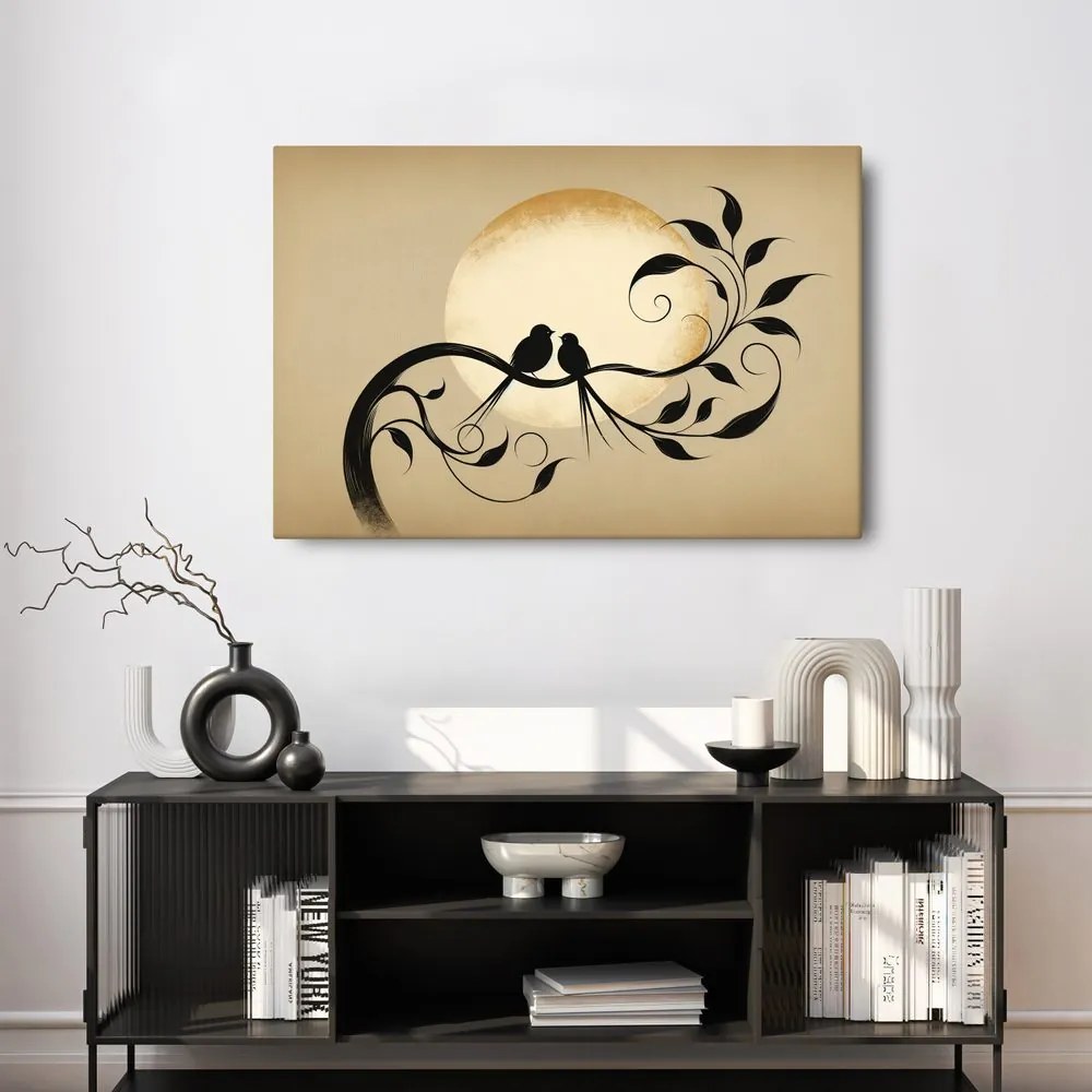 Quadro su tela – Amore su un ramo