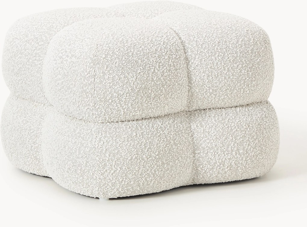 Pouf imbottito in bouclé Ellie