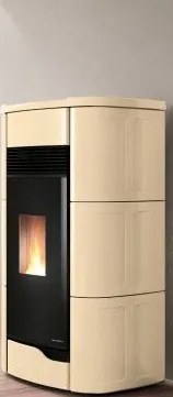 Palazzetti Anna 9 Pro 2 Stufa ermetica A Pellet ad aria 9kw Con Rivestimento in ceramica Crema