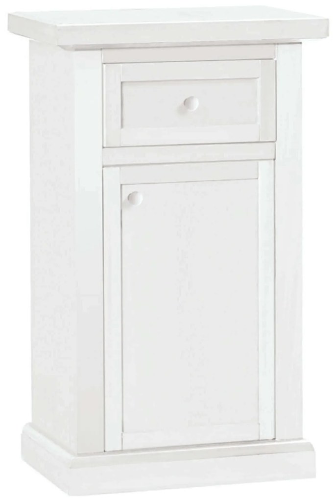 KALEB - mobile portatelefono in legno massello cm 46 x 31 x 76 h