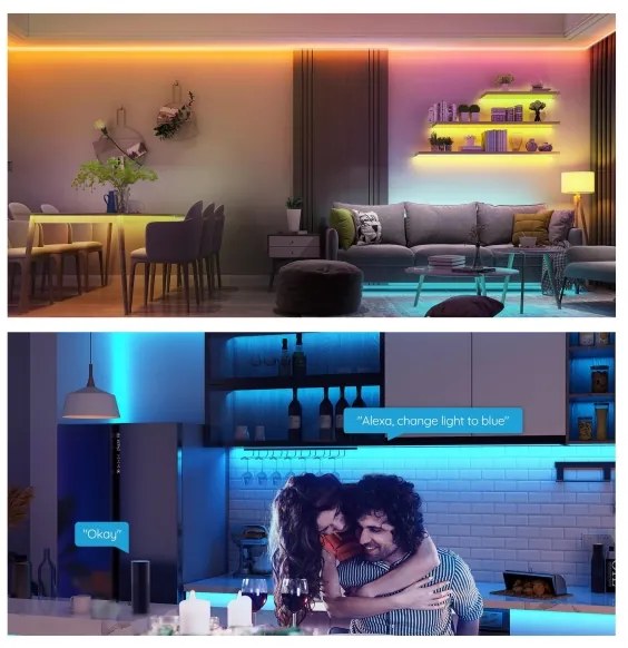 Govee - Striscia LED RGB dimmerabile SMART LED/36W/24V 10m Wi-Fi