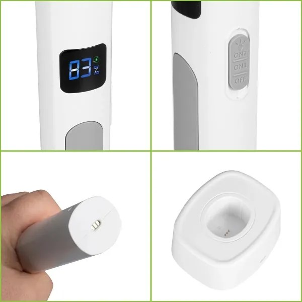 Trappola elettrica LED 2in1 con LCD 1200 mAh/5V bianco