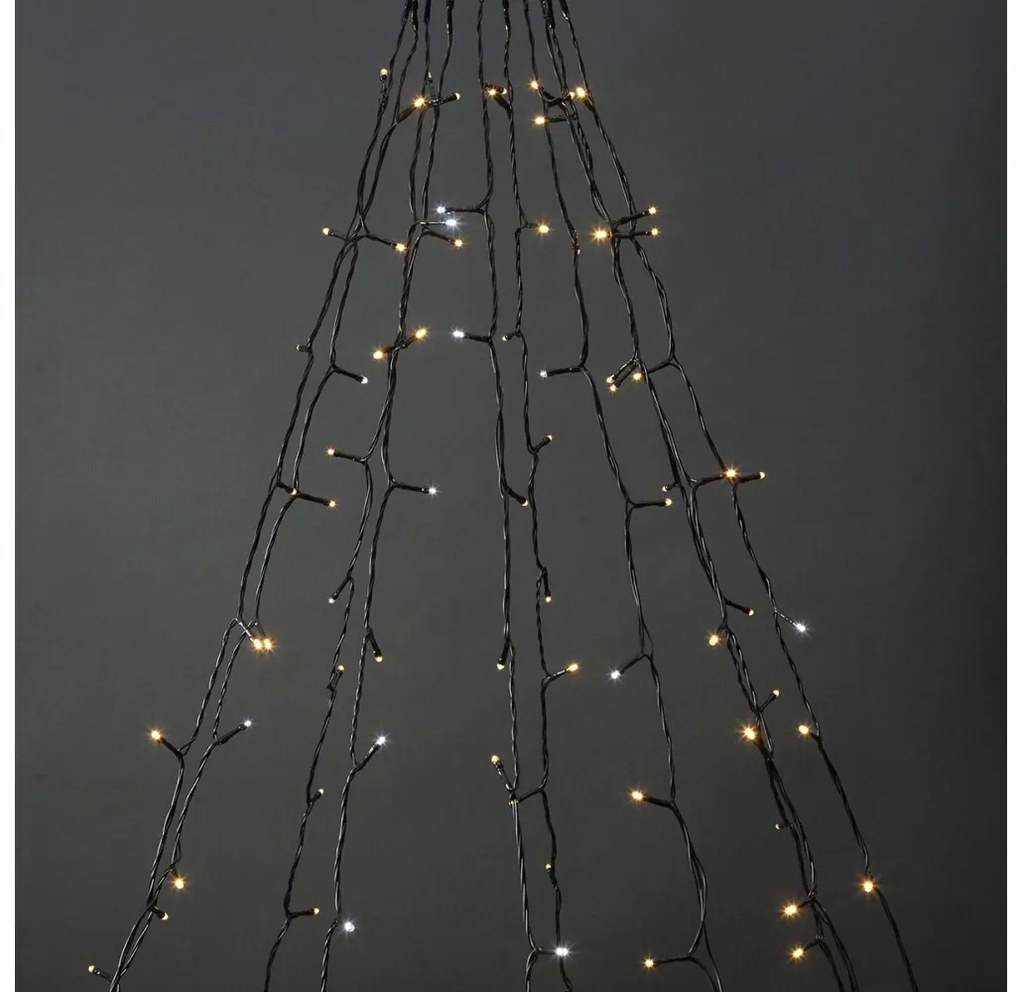 Nedis WIFILXT02W200 - Tenda di Natale LED 200xLED/8 funzioni 10x2m IP65 Wi-Fi Tuya