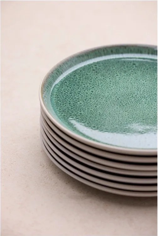 Piatto bianco/verde in gres ø 27 cm Gastro White/Green – Bitz