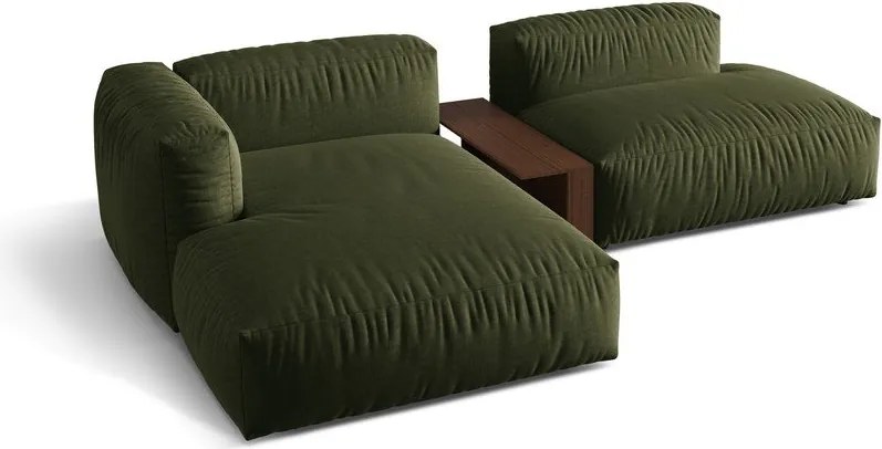 Divano angolare componibile verde (angolo sinistro) Martina - Micadoni Home