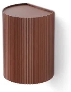 FARO 40529 - Applique SOLE 1xGU10/8W/230V color mattone ondulato arrotondato