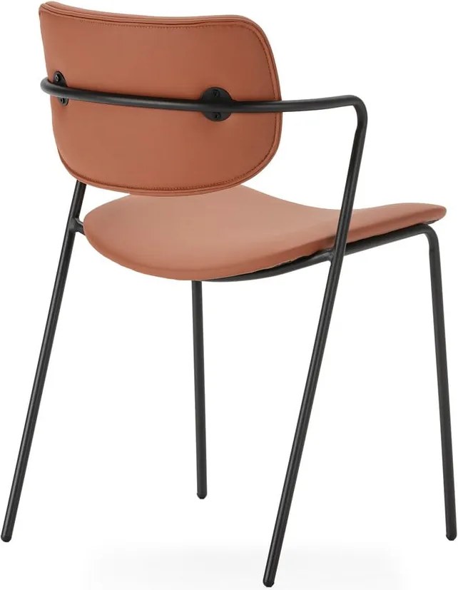 Set di sedie da pranzo color mattone 2 pz Maika - Marckeric