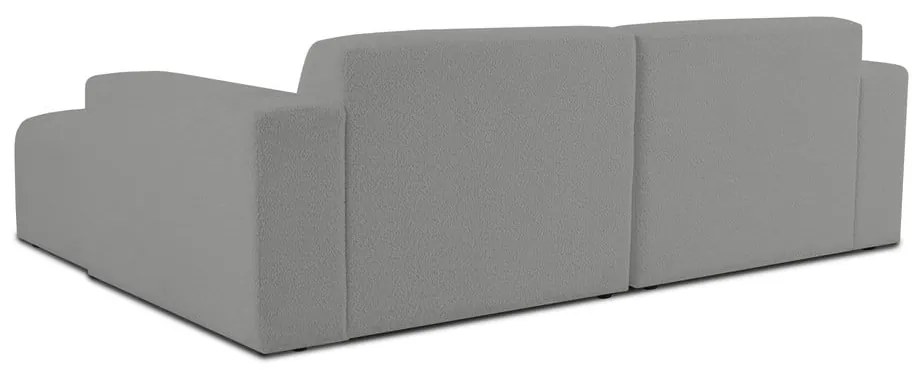 Divano angolare grigio in tessuto bouclé (angolo destro) Roxy - Scandic