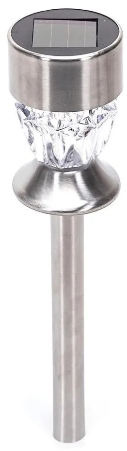 Aigostar - Lampada solare LED LED/0,006W/1,2V 35,5cm cromo 2700K IP44