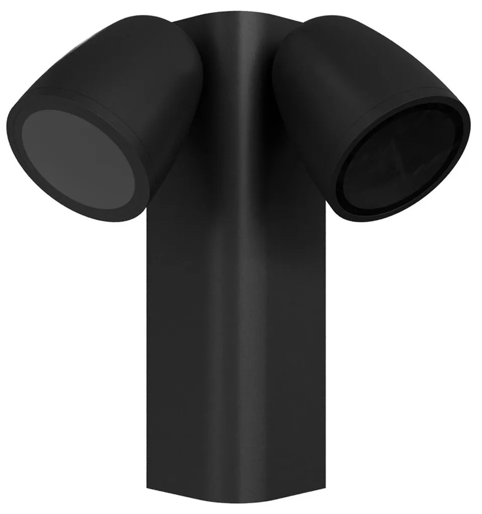 Applique da Esterno Orientabile IP65 2xGU10 serie AXIS - Nera