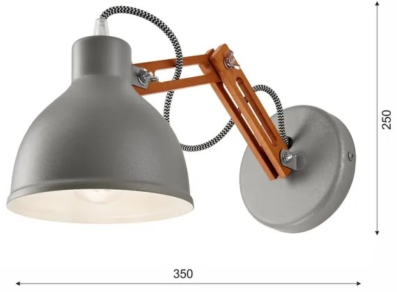 Lampada da parete MARCELLO 1xE27/60W/230V