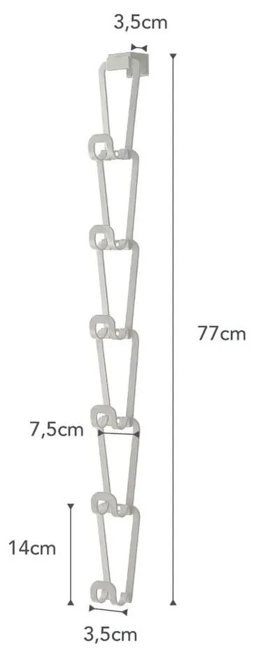 Appendiabiti Kanazawa bianco con 6 ganci Joint - YAMAZAKI