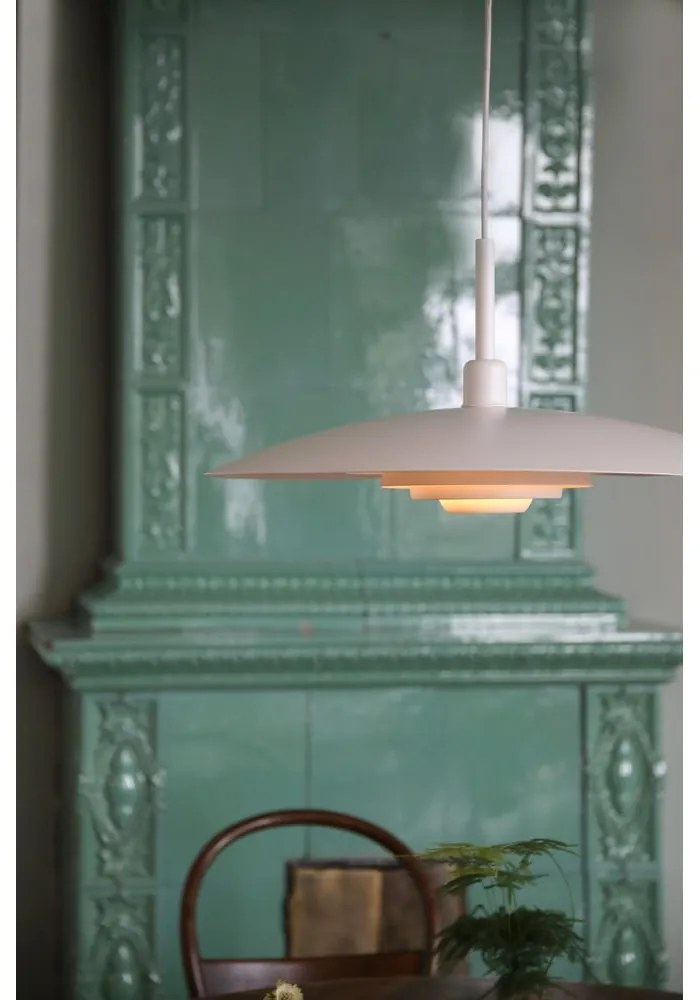 Lampadario bianco con paralume in metallo ø 57 cm Piny – Markslöjd