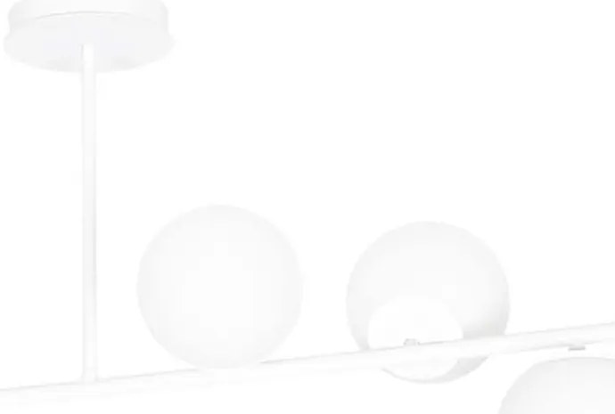 Plafoniera Contemporaneo Shiva Acciaio Bianco 6 Luci E14 Ip20