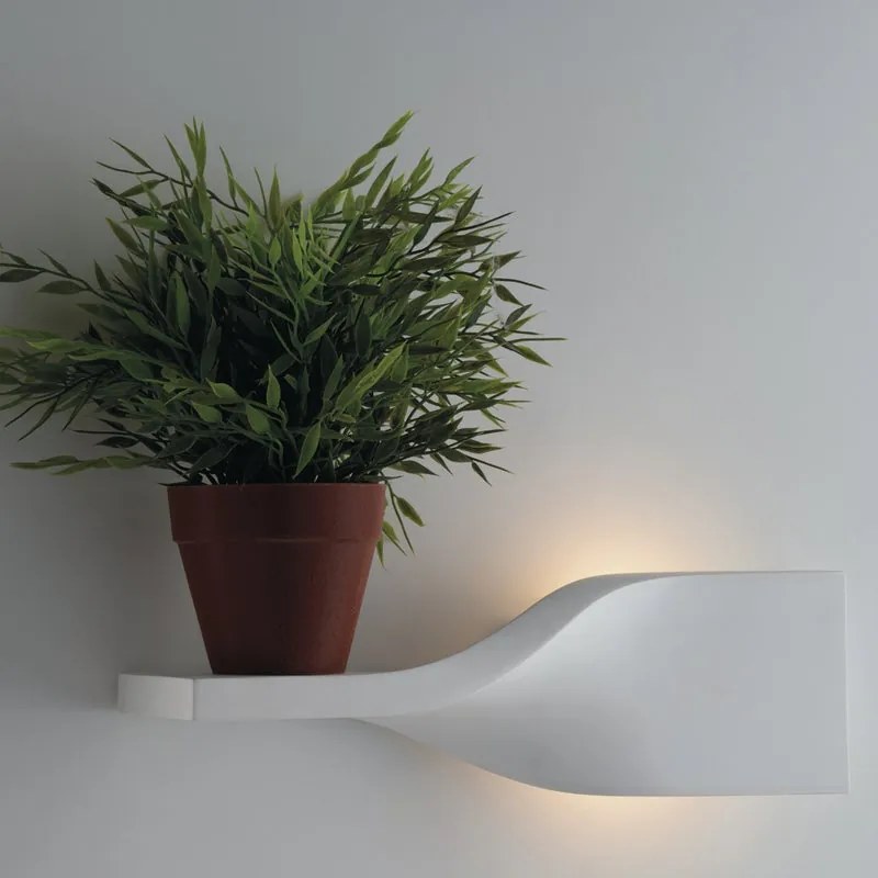 Applique moderno in gesso Piroette-ap56 bianco 1X R7S INTEC