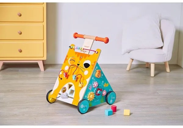 Janod - Passeggino con attività gatto