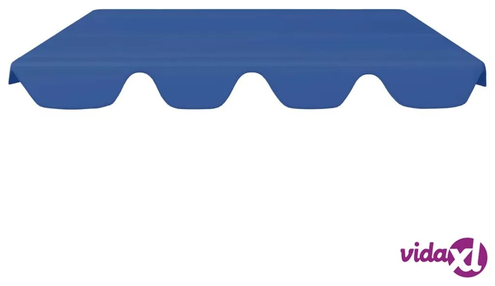 vidaXL Baldacchino per Dondolo Giardino Blu 150/130x70/105 cm