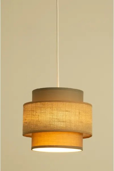Brilagi - Lampadario sospeso con cavo RESNA 1xE27/60W/230V Ø 20 cm marrone/beige