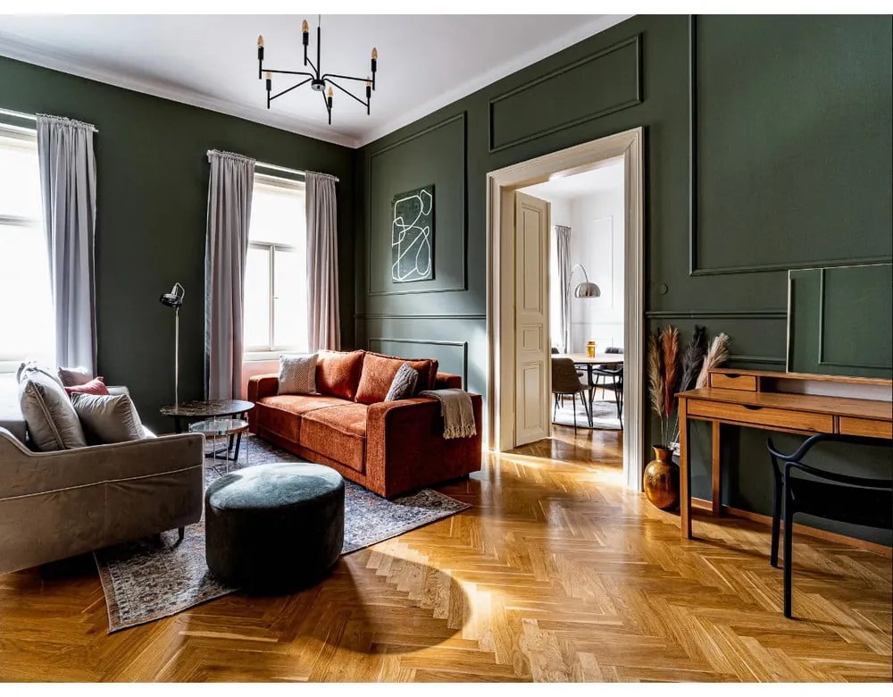 Divano letto verde Emile - Bobochic Paris