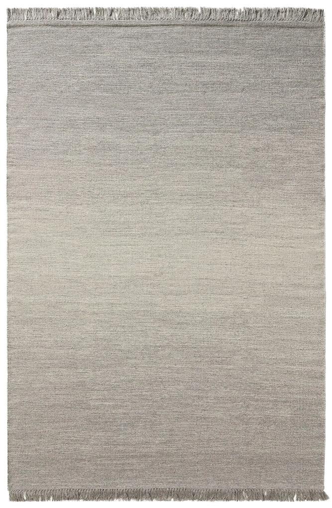 benuta Pure Tappeto di lana Shilan Grigio chiaro 120x170 cm - Tappeto fibra naturale