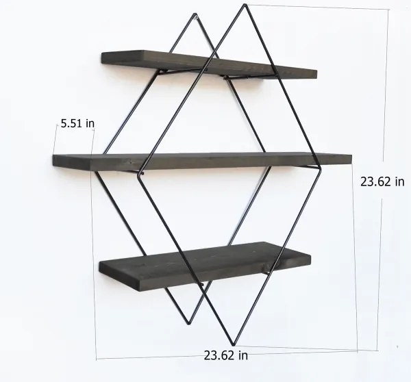 Mensola da parete 60x60 cm abete