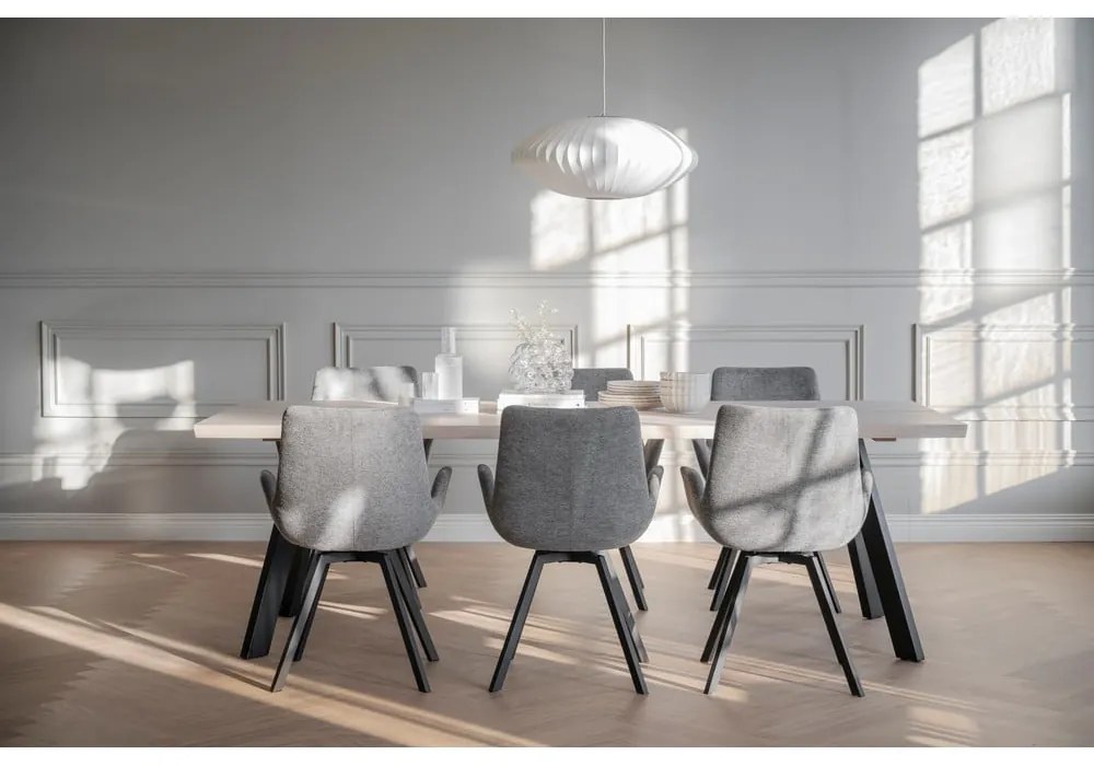 Set di sedie da pranzo grigia in imbottito 2 pz Norwell – Rowico