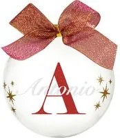 Pallina natale con nome Antonio 10cm