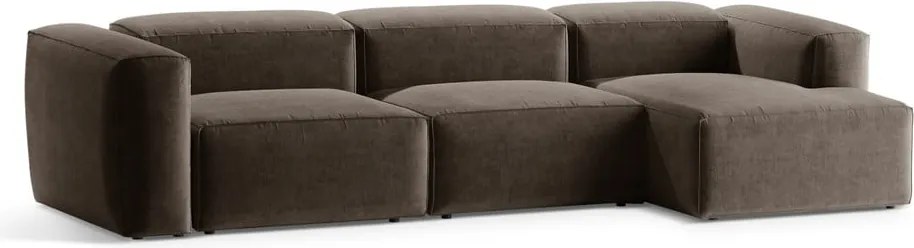 Divano angolare marrone (con penisola a destra/con chaise lounge) Bergamo – Cosmopolitan Design