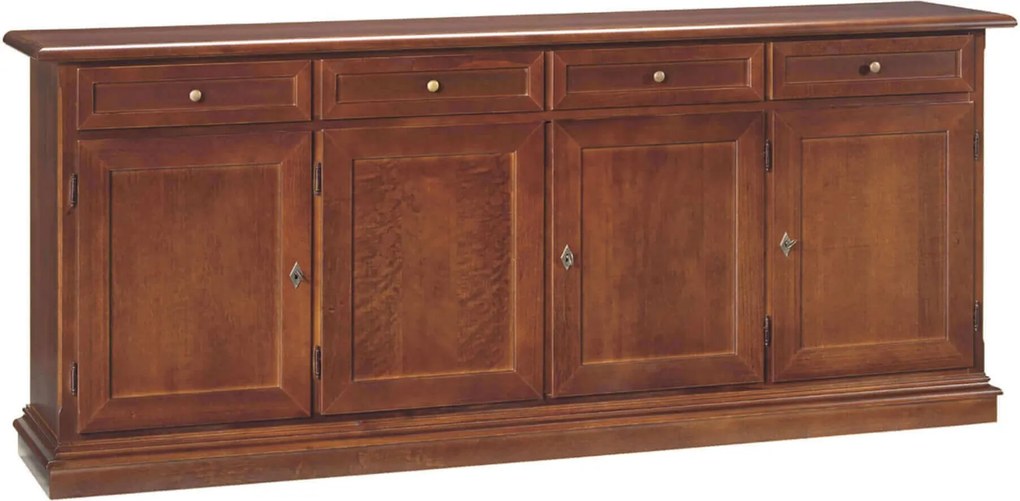 CECILY - credenza in legno cm 205 x 42 x 86 h