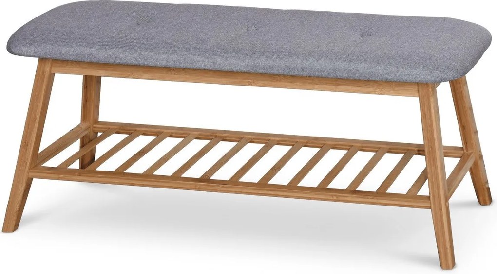 Scarpiera ST15 in grigio/marrone - L100 cm