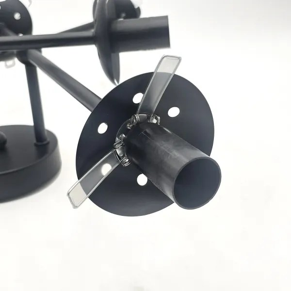 Brilagi - Lampadario a soffitto MALIVA 6xE14/15W/230V nero/fumé