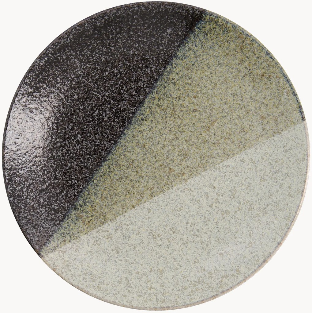 Set di 3 piatti rotondi in gres Oboro Yamakage