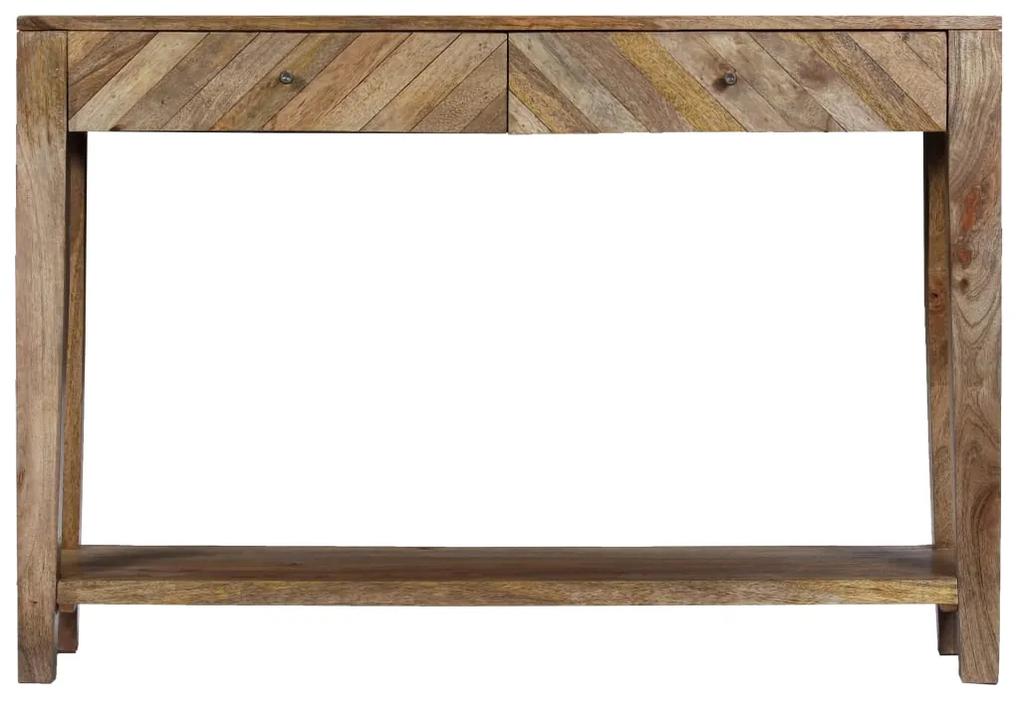 Tavolo Consolle in Legno Massello di Mango 118x30x80 cm