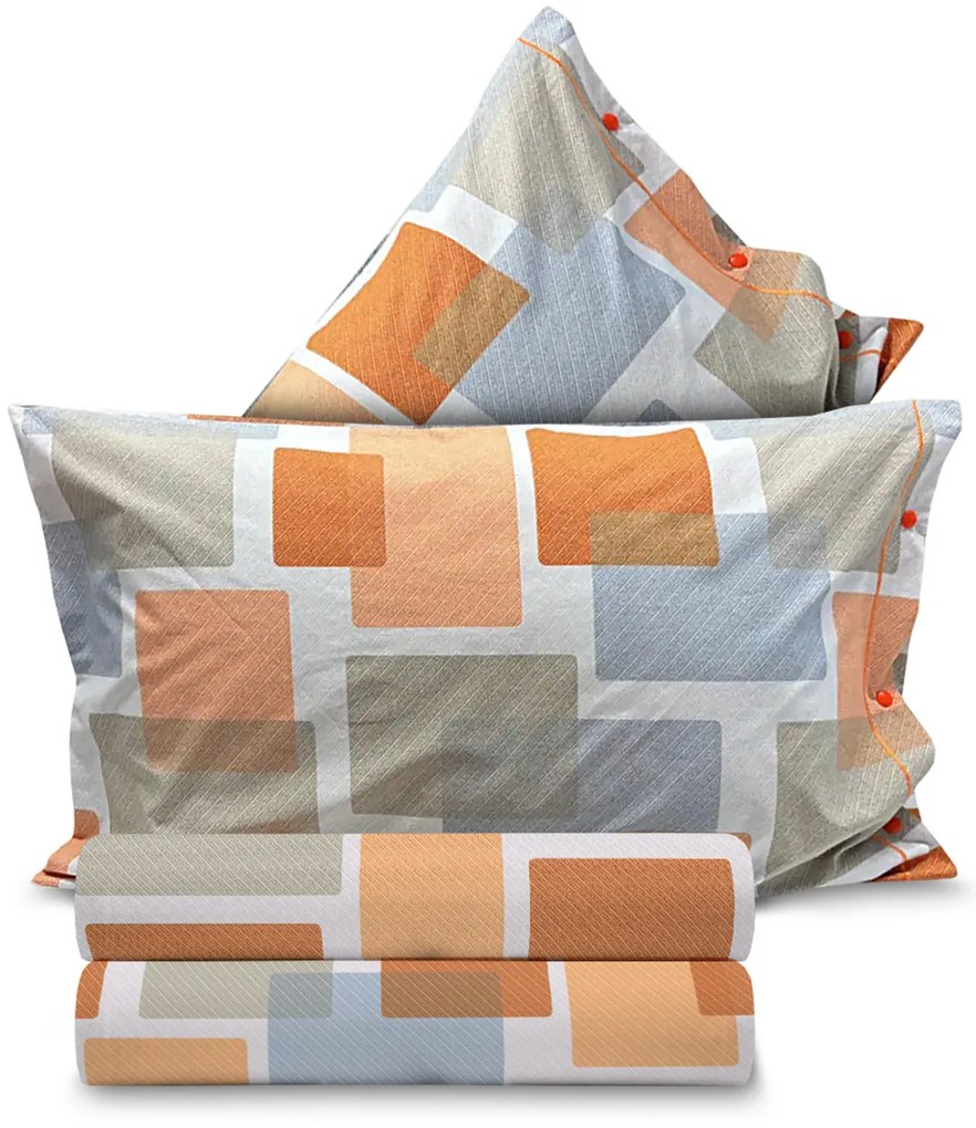 Parure copripiumino matrimoniale Secret arancio SmartDecoHome